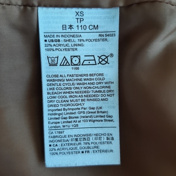 𝅺GAP Kids teddy bear jacket size XS - Picture 7 of 8